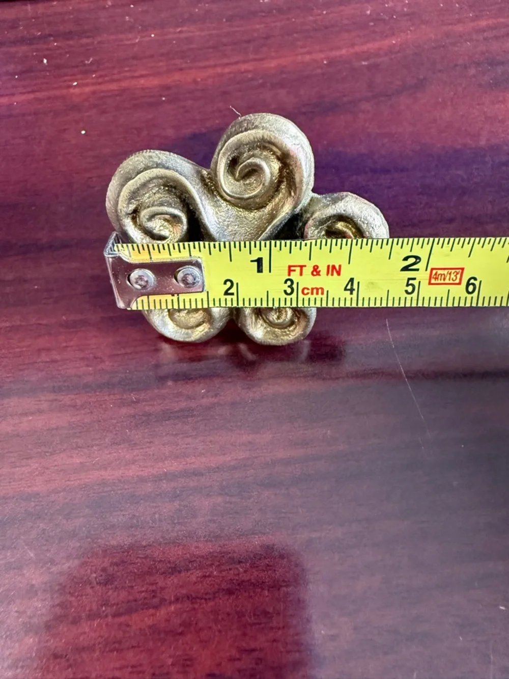 Michael Aram Luxury Swirl Cabinet Knobs Lot of 15 Burnished Brass Hardware 1.5